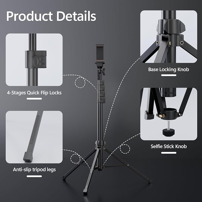 EMART 70" Flexible Phone Tripod - Image 7