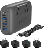 SOKOO 230-Watt Step Down 100-220V to 110V Voltage Converter, International by SOKOO
