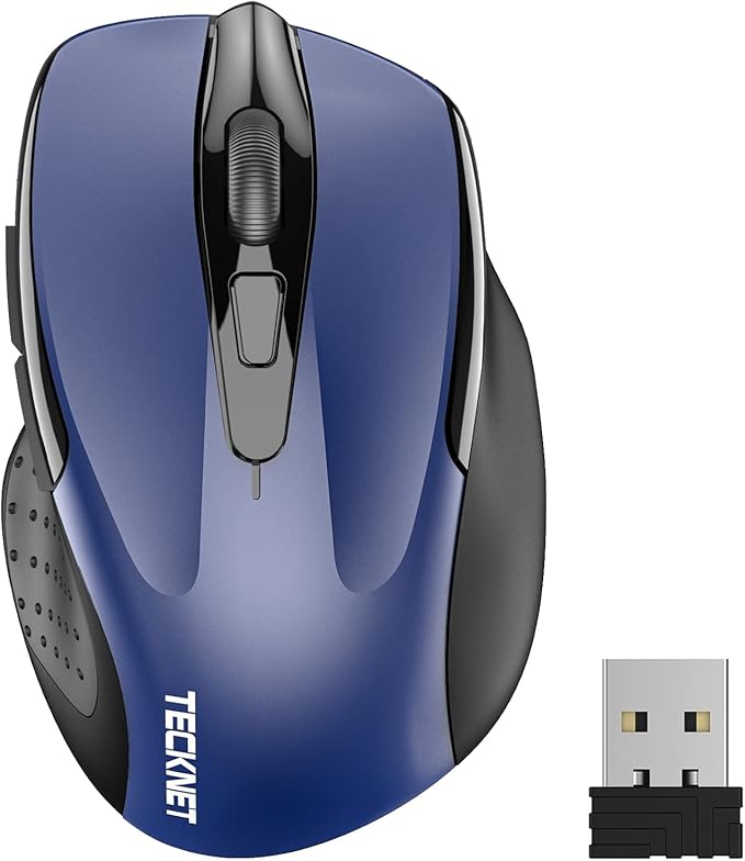 TECKNET Wireless Mouse, 2.4G Ergonomic Optical Mouse, Computer Mouse by Tecknet