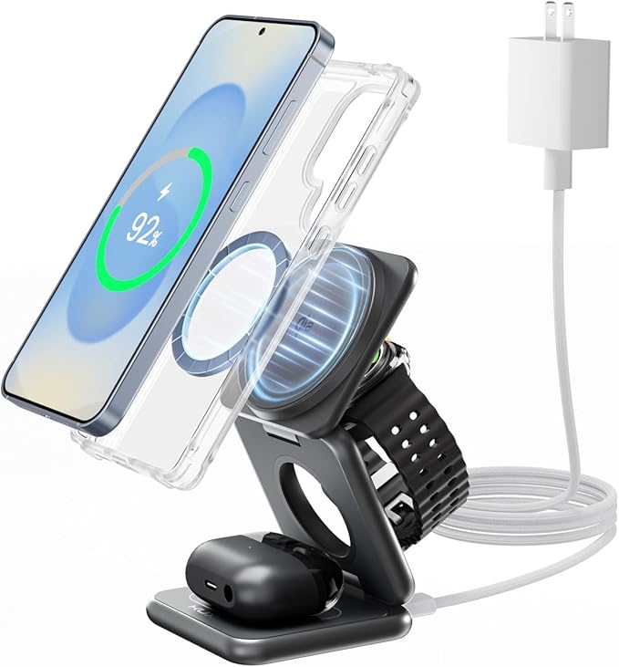 Qi2 Certified 3 in 1 Charging Station by KUXIU