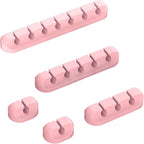 Pink Desk Cable Organizer by TviewSmart