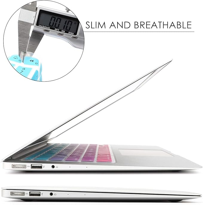 Allinside Blue and Pink Ombre Keyboard Cover Skin - Image 3
