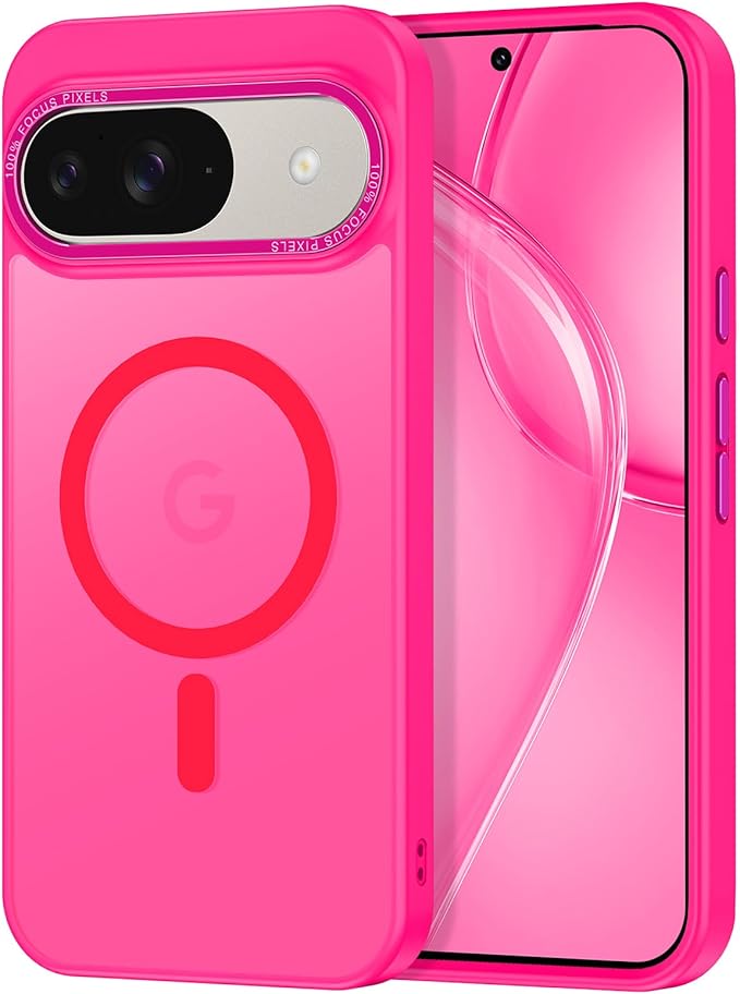 Magnetic for Google Pixel 9/Pixel 9 Pro Case, Shockproof Slim Translucent Matte by Casehas
