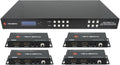 J-Tech Digital HDBaseT 4x4 Matrix Extender Switcher Supports HDMI2.0 HDCP2.2 by J-TechDigital