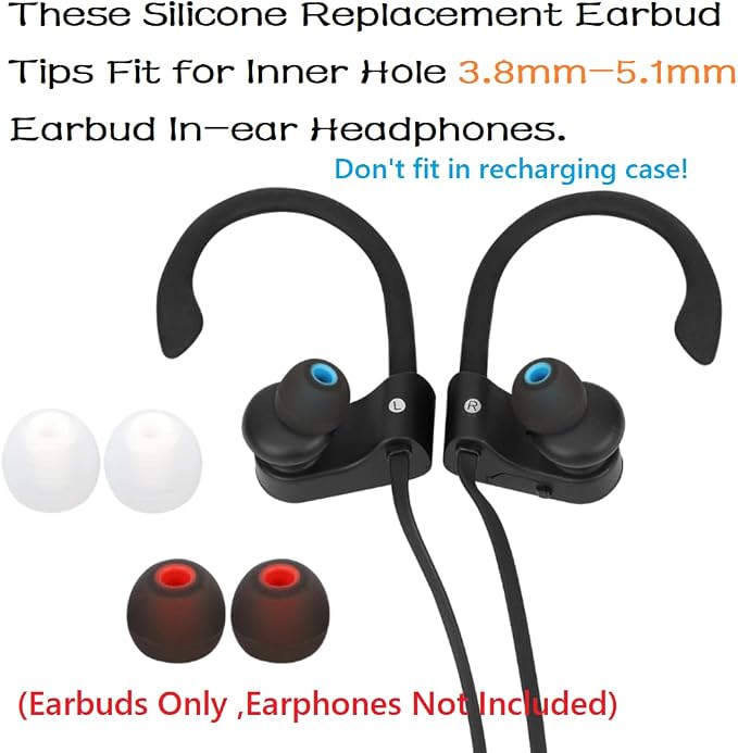 Earbuds Replacement Tips Silicone Earbud Tips Ear Gels Fit - Image 4