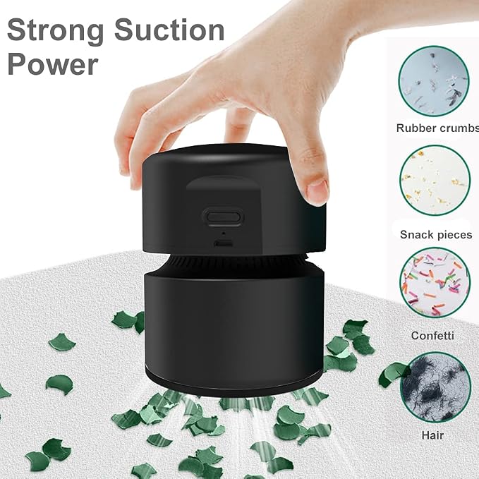 ODISTAR Desktop Vacuum Cleaner, Mini Table dust Sweeper Energy Saving - Image 3