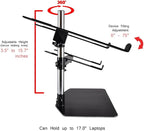 Pyle Portable Dual Laptop Stand – Standing Table Holder - Image 5