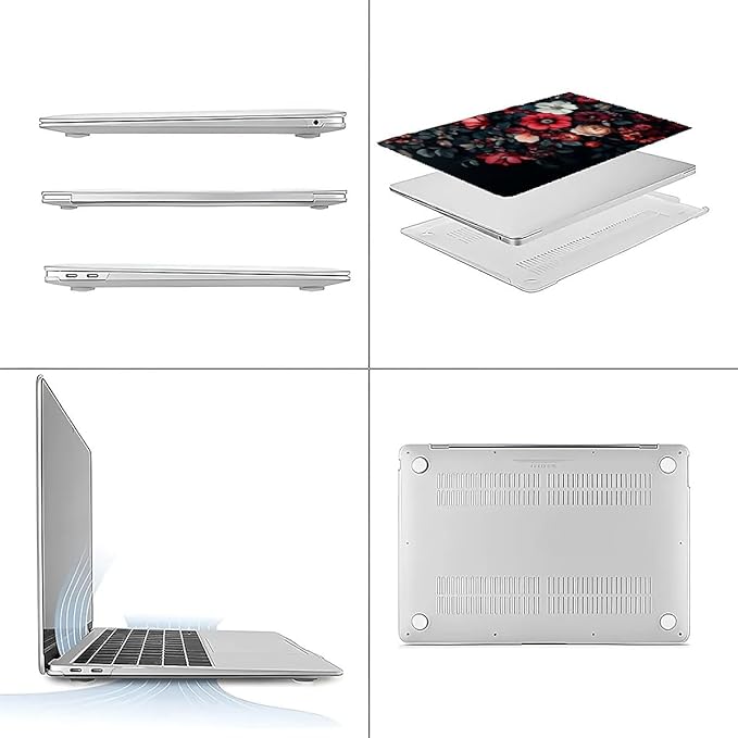 Compatible with MacBook Air 13.3 13.6 Inch Case 2022 2021 2020 2019 Plastic - Image 3