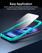 ESR 3 Pack for iPhone 16 / iPhone 15 Screen Protector, Full Coverage Tempered - Image 3