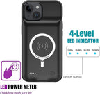 Battery Case for iPhone 15 Plus, 12000mAh Rechargeable Portable Charging Case - Image 4