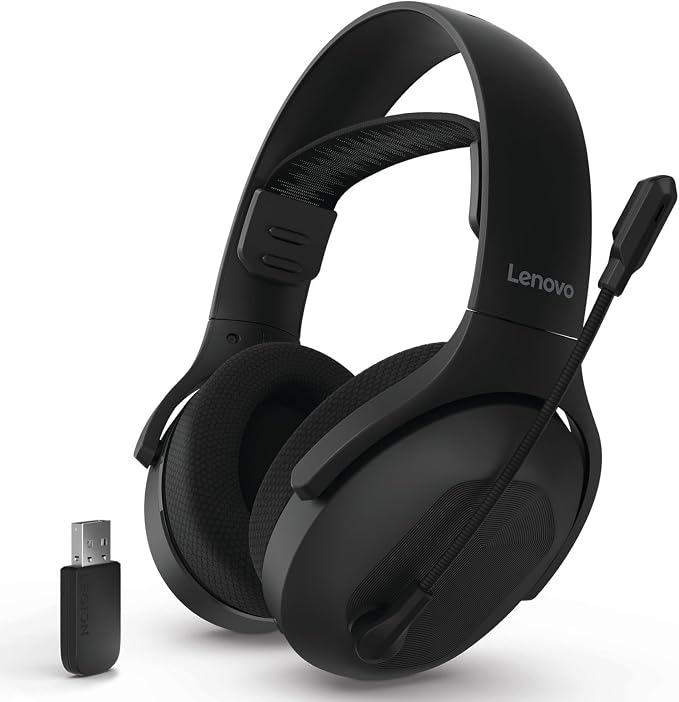 Lenovo Legion H410 Wireless Gaming Headset, Lightweight, Adjustable Headband by LENOVO