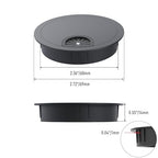 Desk Grommet 2-3/8 Inch 60mm, Zinc Alloy Computer Desk Wire Hole Cover - Image 2