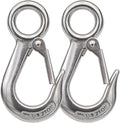 Alele 2Pack Grab Hooks, Slip Hooks, Stainless Steel Lifting Hook Rigging by AleleBeautyofmetal