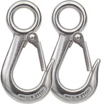 Alele 2Pack Grab Hooks, Slip Hooks, Stainless Steel Lifting Hook Rigging by AleleBeautyofmetal