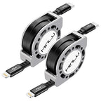 MINLU USB Type C to Lightning Cable 4Ft 2Pack, Retractable iPhone Charger Fast by Unknown