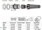 36 Pcs Waterproof Cable Gland, PG13.5 Thread, Suitable - Image 3
