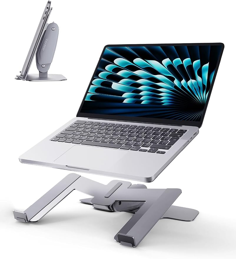 Vaydeer Laptop Stand for Desk, Metal Dual-Mode Design for Desk & Vertical Use by Vaydeer