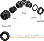 LeMotech M20 Cable Gland, 90 Degree Adjustable 9-14mm Strain Relief, Cord - Image 4