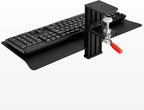 Quick Release Keyboard Desk Mount, Clamp-on Adjustable Tray, 18.5x8.7 Inch - Image 5