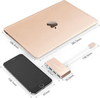 LENTION 4-in-1 USB-C Hub with Type C, USB 3.0, USB 2.0 - Image 5