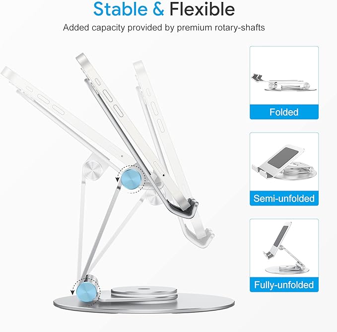 OMOTON Swivel Tablet Stand for iPad - Image 2