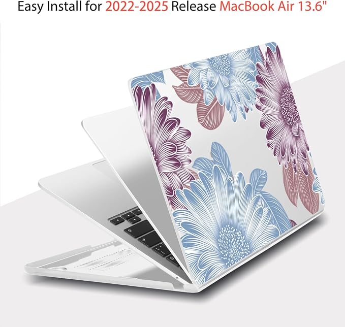 Teryeefi for MacBook Air M4 M3 M2 13.6 inch Case 2025 2024-2022, Fit Model - Image 5