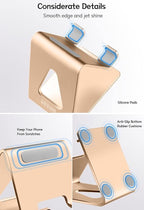 Desk Cell Phone Stand Phone Holder, Aluminum Phone Cradle Dock - Image 3