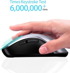 memzuoix 2.4G Wireless Mouse, 1400 DPI Mobile Optical Cordless Mouse - Image 6