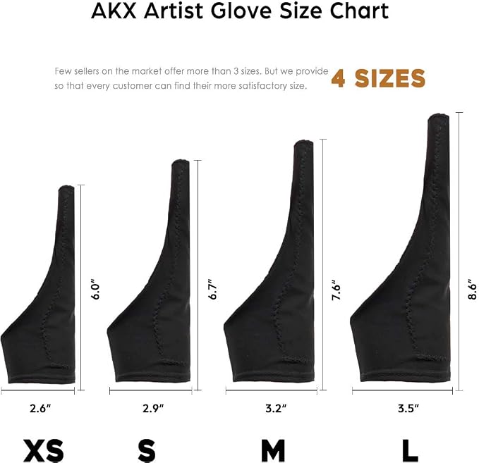 AKX Artist Drawing Glove Medium - Image 7