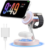 New 3 in 1 Charging Station for Apple Compatible by Ouotoo