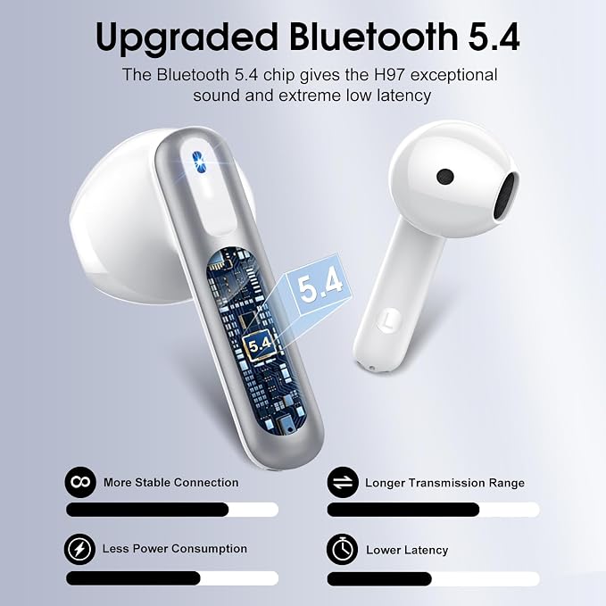 Wireless Earbuds, 40H Ultralight in-Ear Buds, IP7 Waterproof Earphones - Image 4