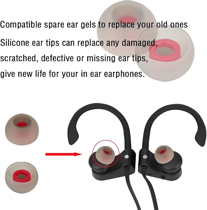 Replacement Earbud Tips Silicone Ear Tips - Image 5
