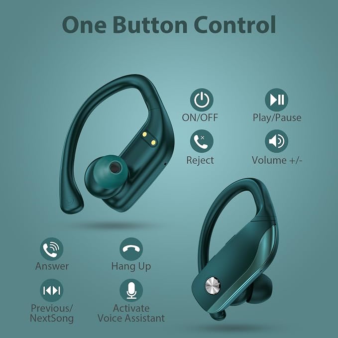 bmanl Wireless Earbuds Bluetooth Headphones 48hrs Play Back Sport Earphones - Image 4