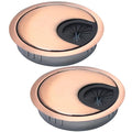 2 Pcs Desk Grommet 2-3/8" / 60 mm, Desk Cord Hole Cover, Cable Grommet Metal by EASYEAH