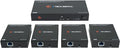 J-Tech Digital HDMI Extender Splitter 1x4 Over Single Cat5e/6 Ethernet Cable Up by J-TechDigital
