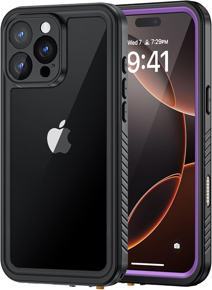 Lanhiem for iPhone 16 Pro Max Case, IP68 Waterproof Dustproof Shockproof Cases by LanhiemHome
