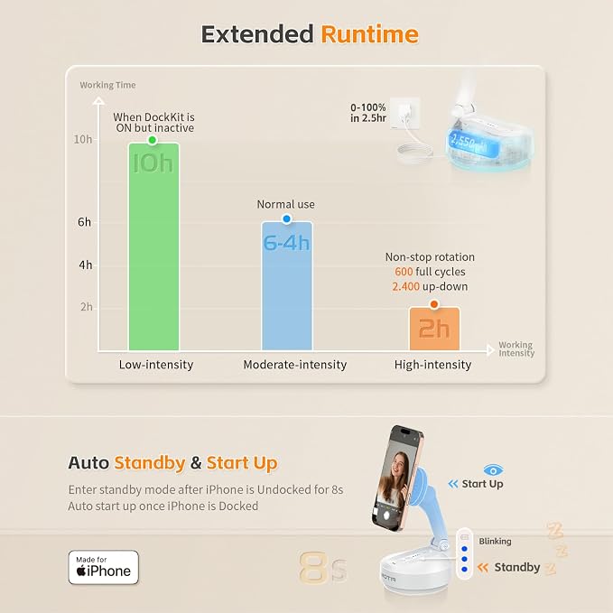 MOTA Gimbal Stabilizer Only for iPhone, Phone Gimbal for Recording - Image 7