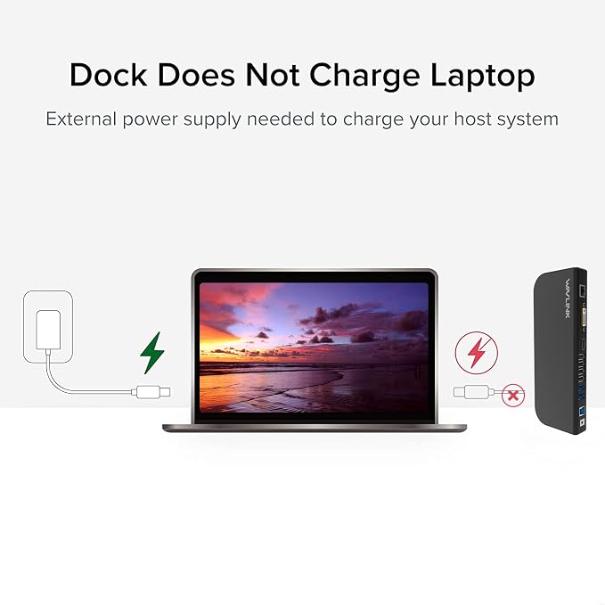 WAVLINK USB Laptop Docking Station Dual Monitors, DisplayLink Computer Dock - Image 5