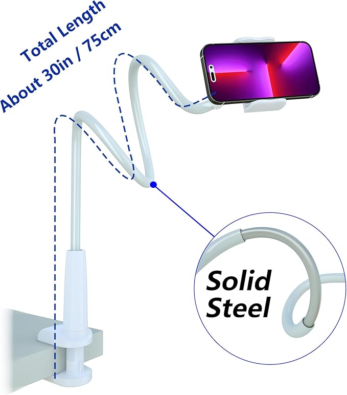 MAGIPEA Cell Phone Clip Bed Stand Holder, - Image 2
