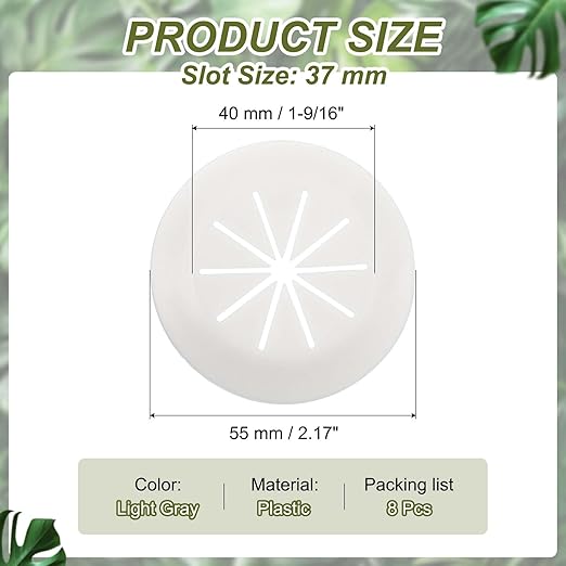 PATIKIL Desk Grommet 1-9/16", Light Gray - Image 2