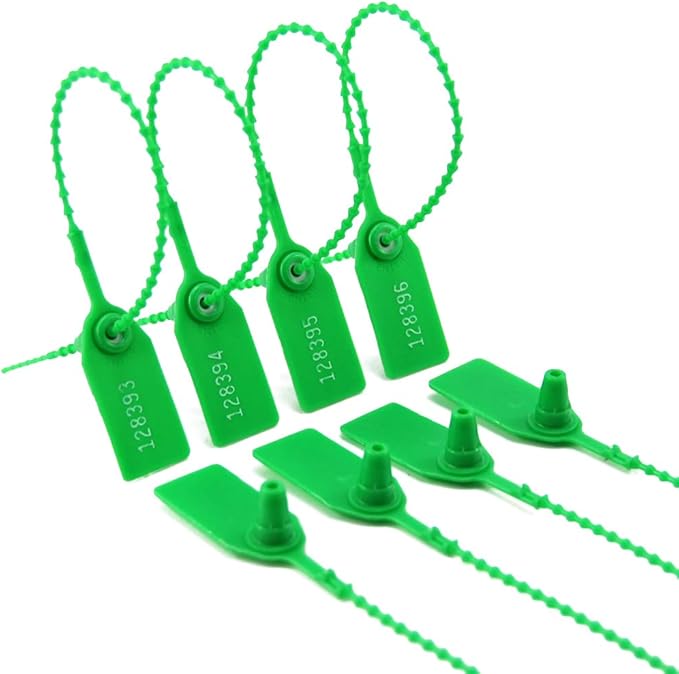 Leadseals 1000 Green Numbered Security Tags Plastic Tamper Proof Seals - Image 5