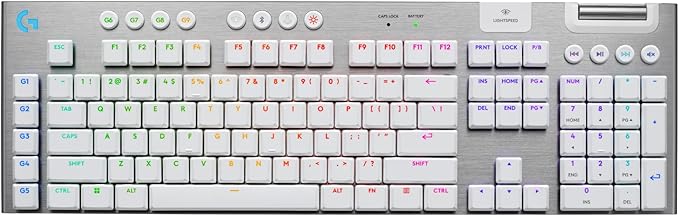 Logitech G915 X Lightspeed Wireless Mechanical Gaming Keyboard, Double-Shot PBT by LogitechG