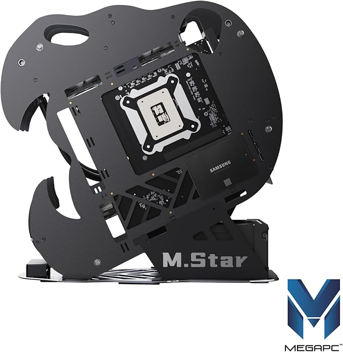 MegaPC Upgraded Open-Frame Mid-Tower Micro-ATX/Mini-ITX Gaming PC Case - Image 6