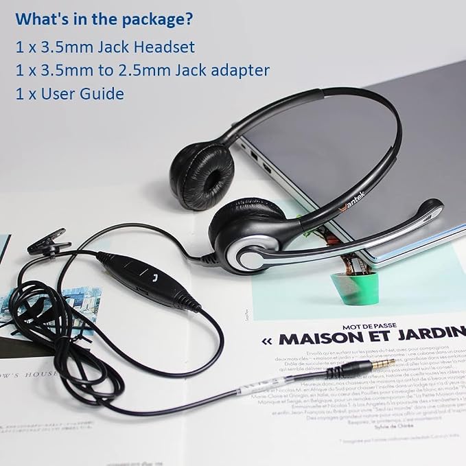 Cell Phone Headset with Microphone Noise Cancelling & Call Controls, 3.5mm - Image 7
