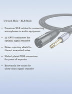 DUKABEL 1/4" TRS to XLR Male Cable, Balanced Interconnect Cords 2.4M Long Patch - Image 8