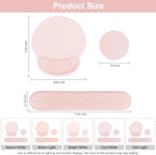MOSISO Wrist Rest Support for Mouse Pad&Keyboard Set, Circle Curved Ergonomic - Image 7