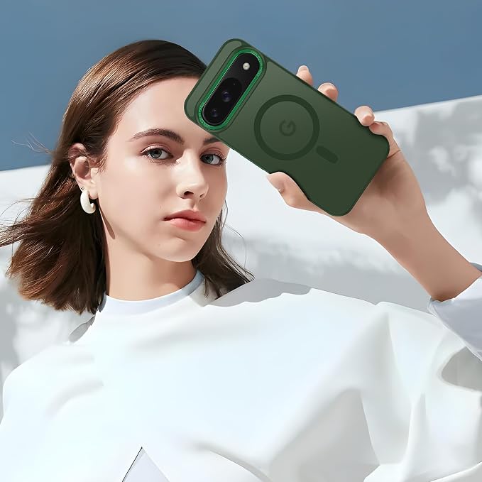 Magnetic for Google Pixel 9/Pixel 9 Pro Case, Shockproof Slim Translucent Matte - Image 7