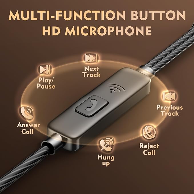 Earbuds Earphones with Microphone, 5 Pack Wired Heavy Bass Headphones, Earphone - Image 5