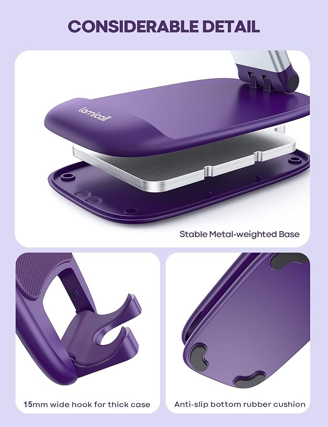 Lamicall Purple Phone Stand for Desk - Image 6