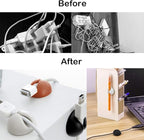 SourceTon 2 Packs Aluminum Headphone Stand Hanger and 6 Cable Clips, 2 Headset - Image 4